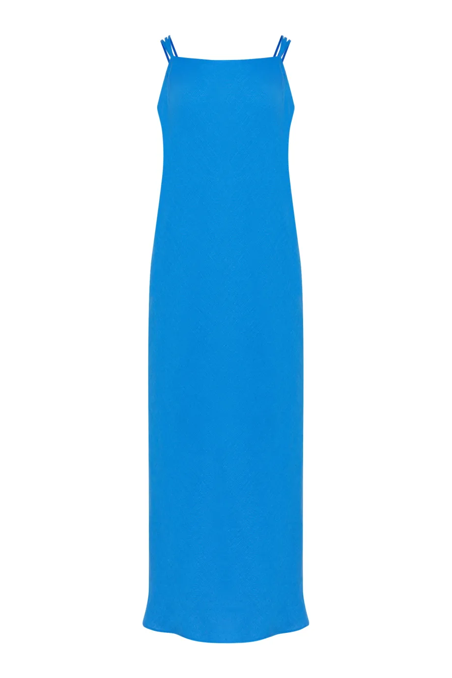 Rochie albastra din in Rochie albastra din in