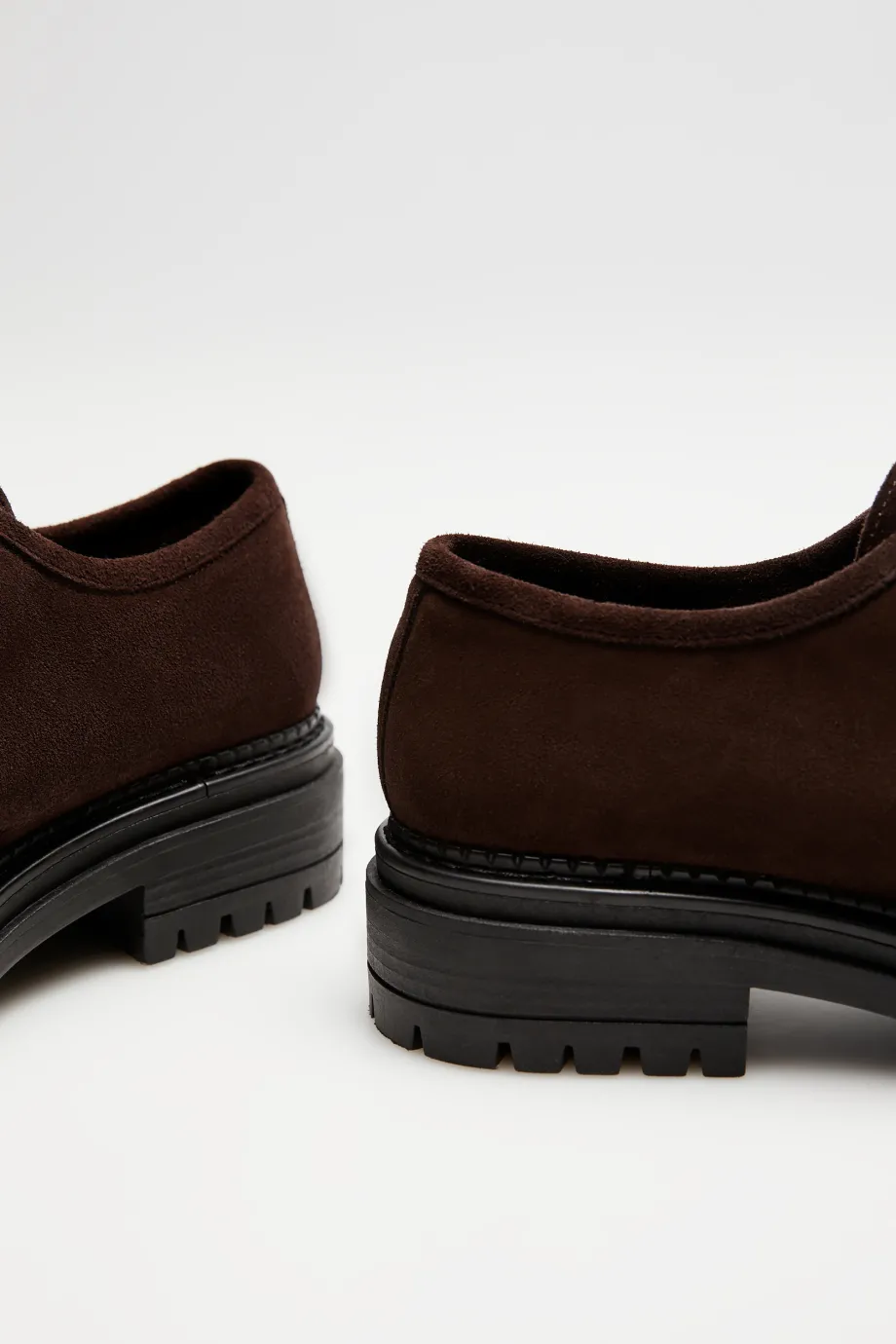 Pantofi oxford din piele întoarsă Pantofi oxford din piele întoarsă