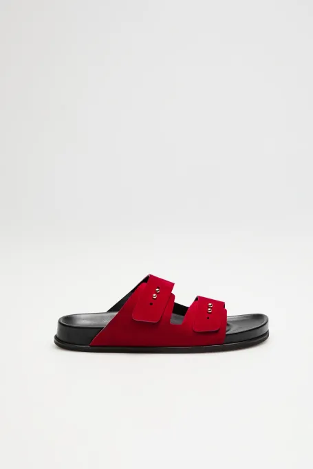 Șlapi din piele de căprioară