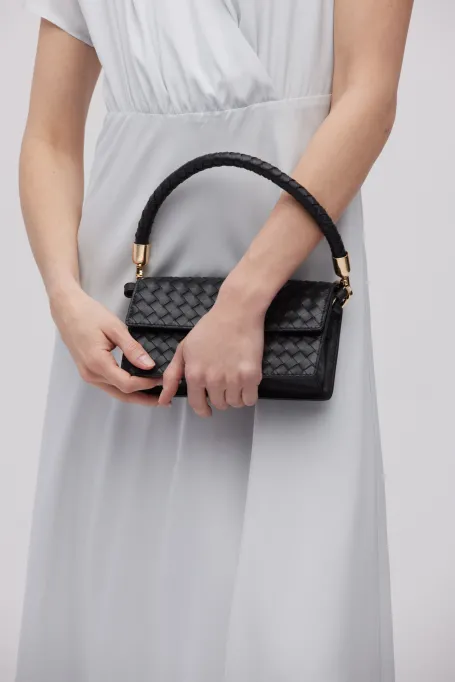 Rochie midi din mătase gri