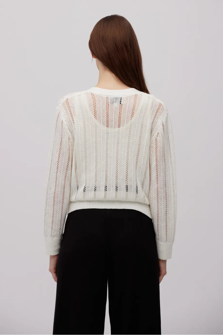 Cardigan alb de in Cardigan alb de in