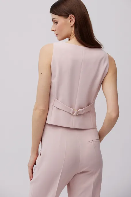 Vesta de costum roz pudrat Vesta de costum roz pudrat