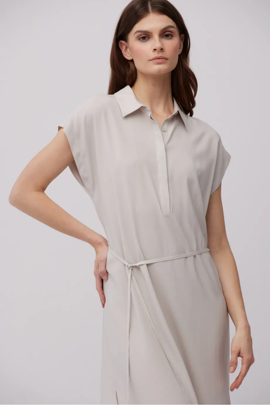 Rochie de mătase bej Rochie de mătase bej