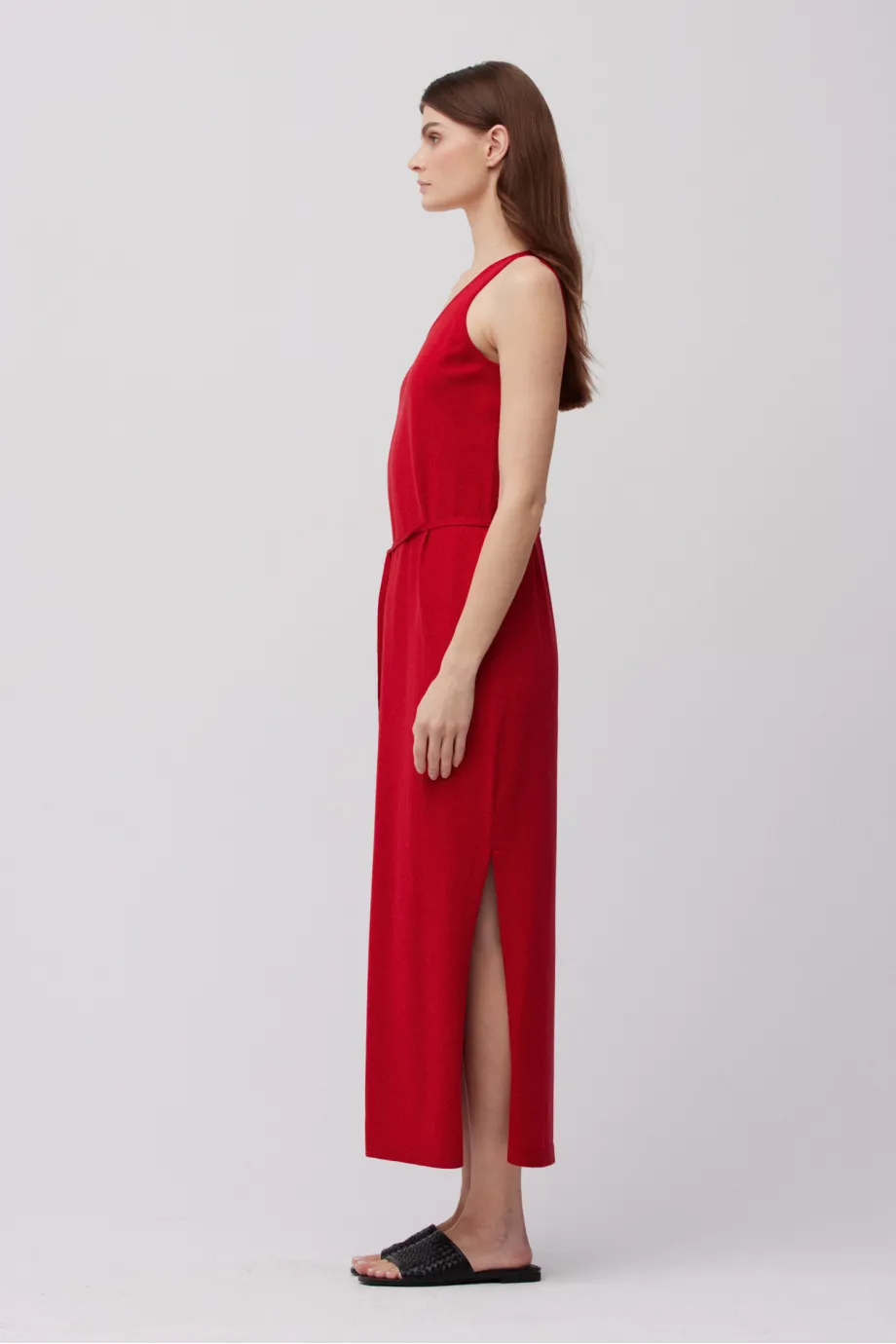 Rochie de mătase roșie Rochie de mătase roșie