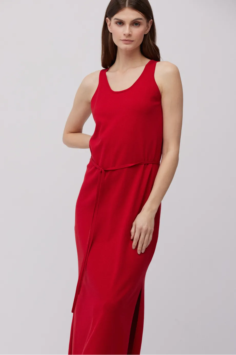 Rochie de mătase roșie Rochie de mătase roșie