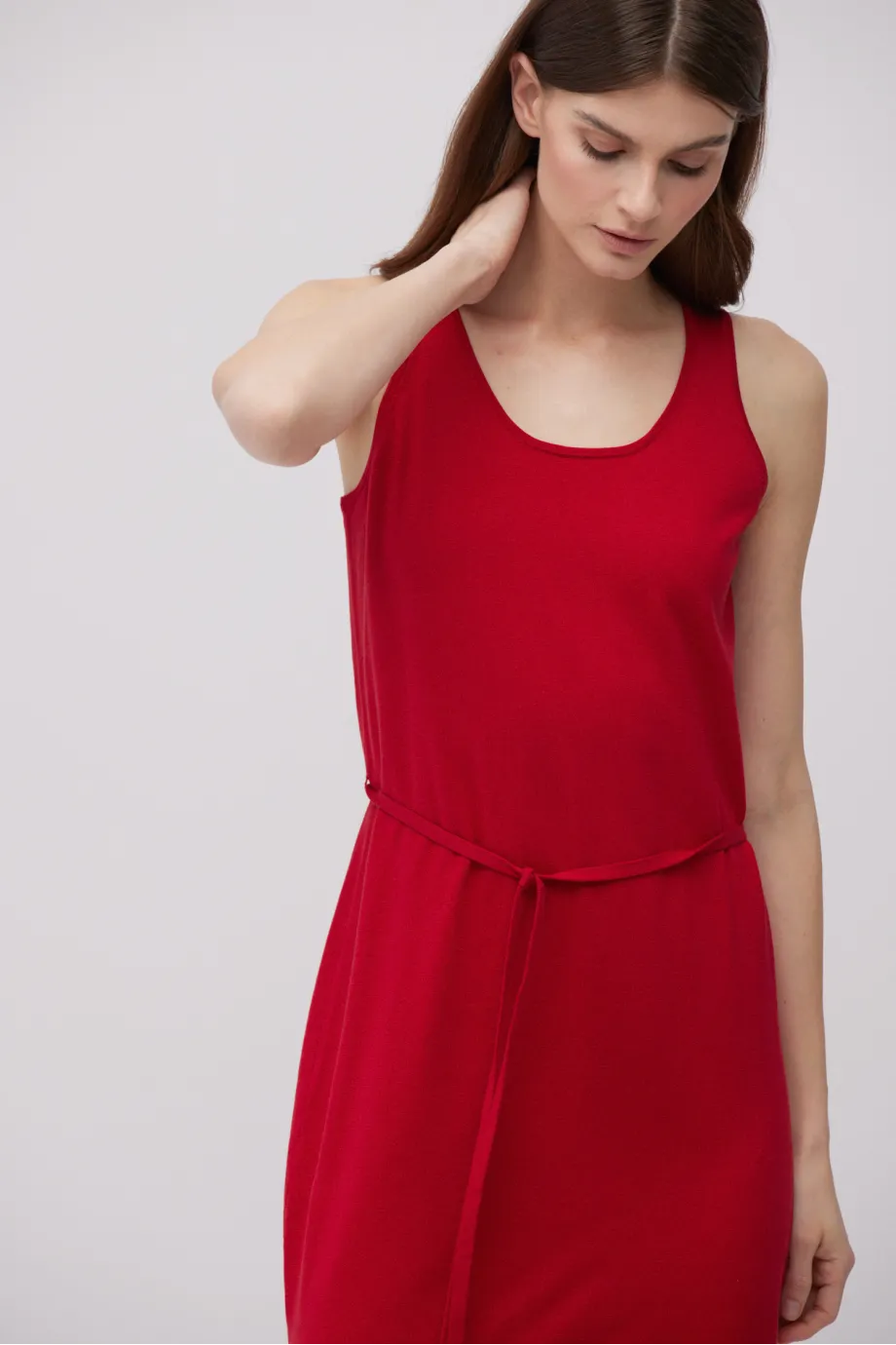 Rochie de mătase roșie Rochie de mătase roșie