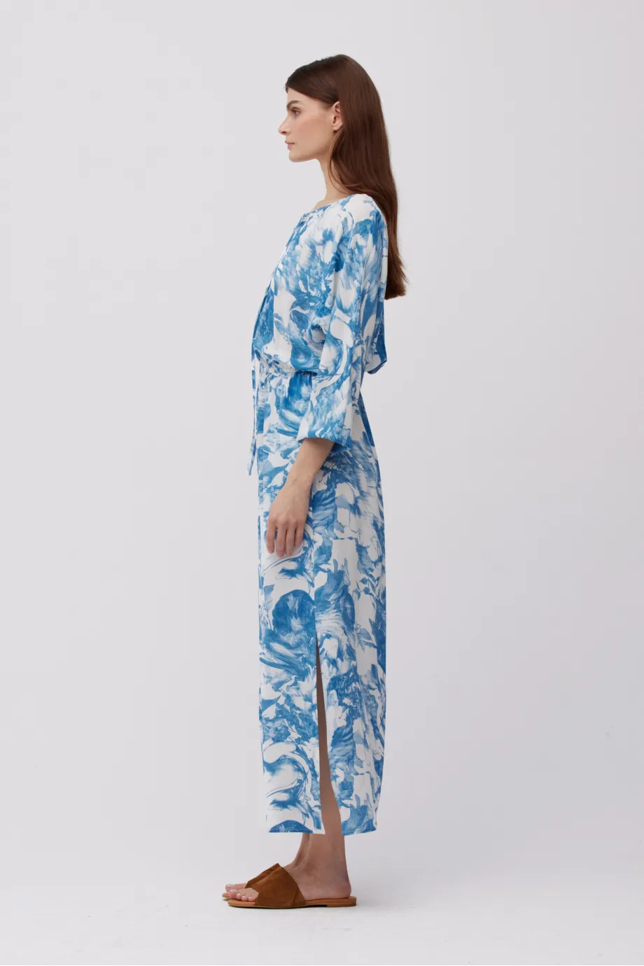 Rochie florală din mătase Rochie florală din mătase