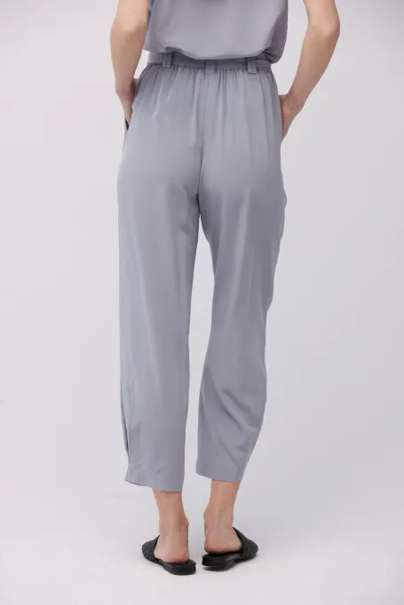 Luźne spodnie z jedwabiu