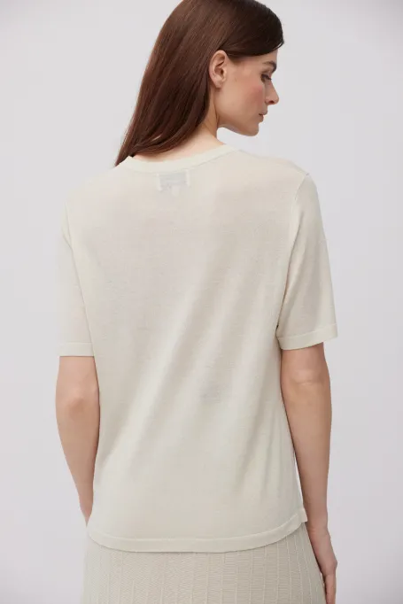 Bluza cu fir argintiu