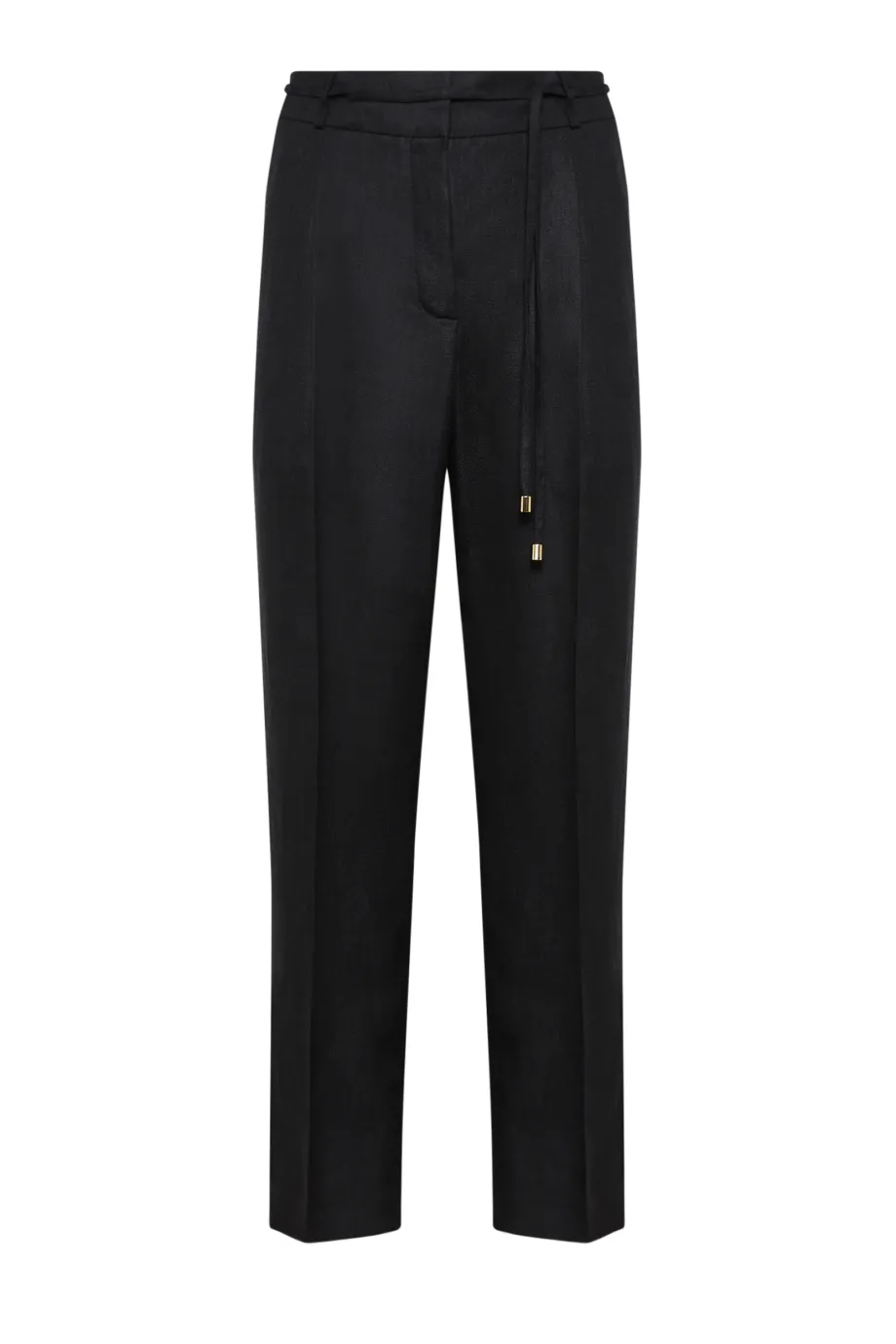 Pantaloni negri din in Pantaloni negri din in