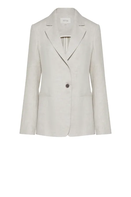 Sacou lejer de in bej pentru un costum