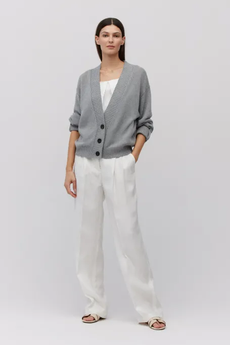 Cardigan gri din in