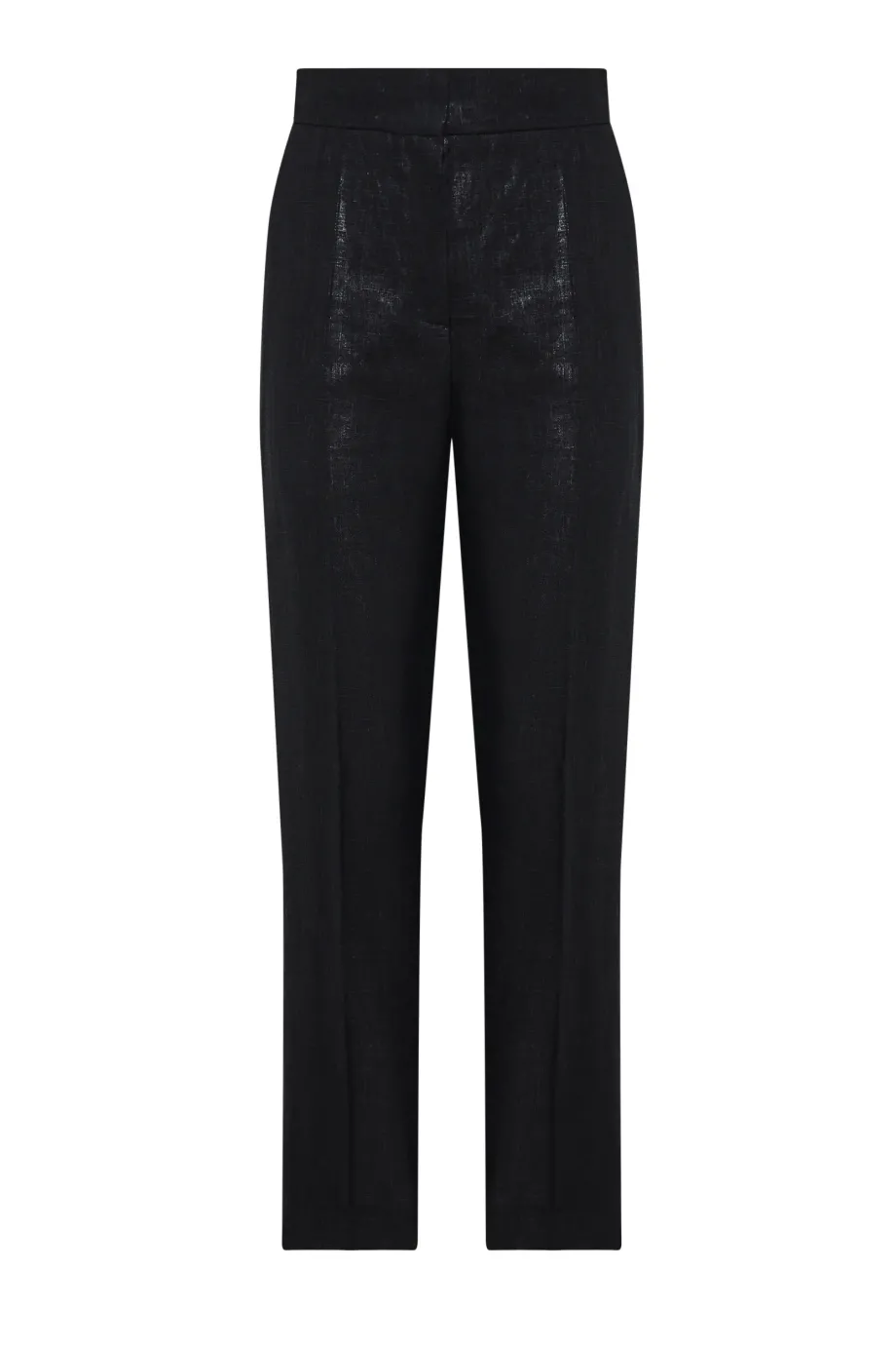 Pantaloni de costum negru din in Pantaloni de costum negru din in