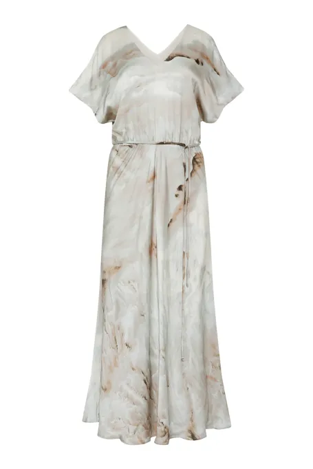 Rochie midi lejeră cu model