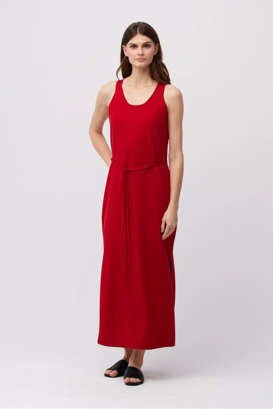 Rochie de mătase roșie Rochie de mătase roșie