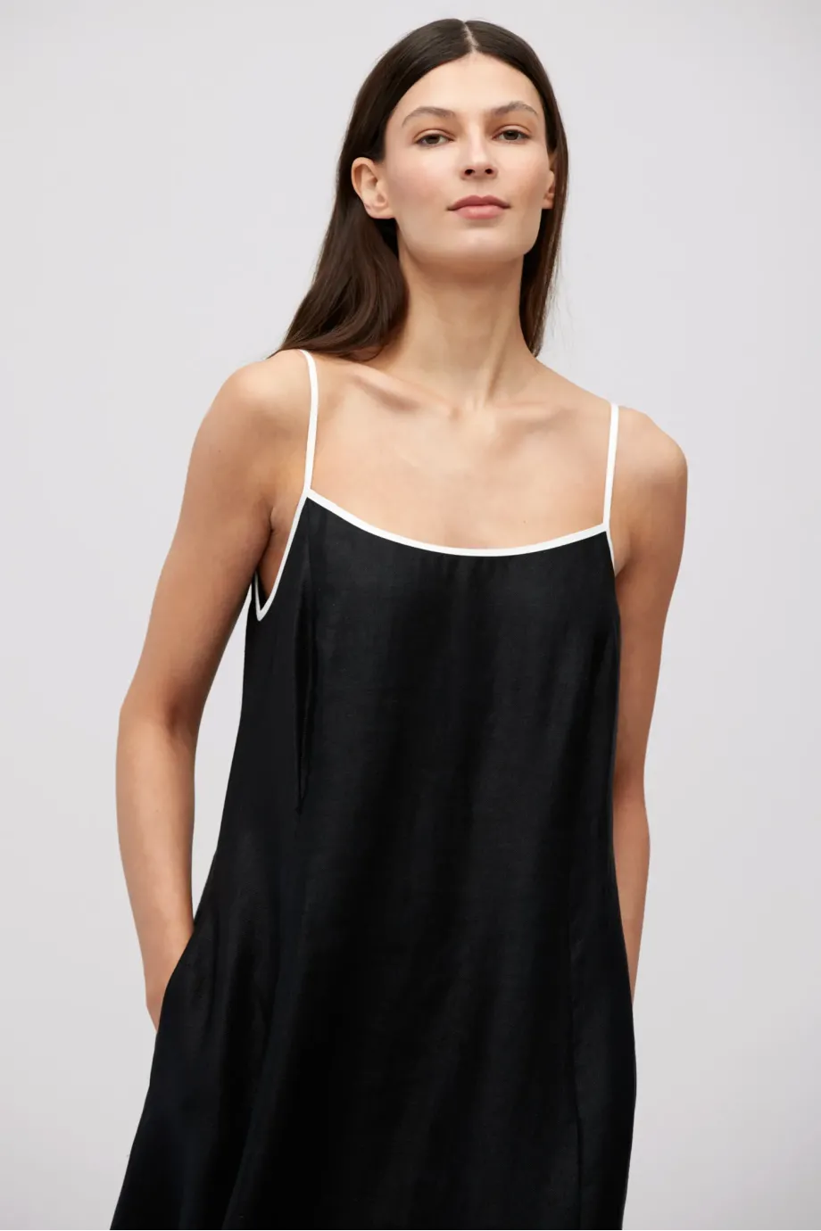 Rochie neagra din in Rochie neagra din in