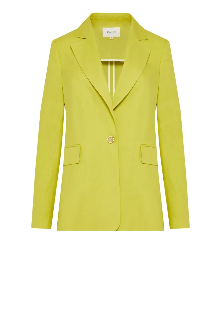 Geaca de costum verde lime din in Geaca de costum verde lime din in