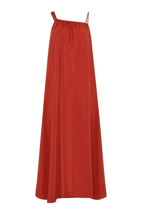 Rochie lejeră din mătase trapez