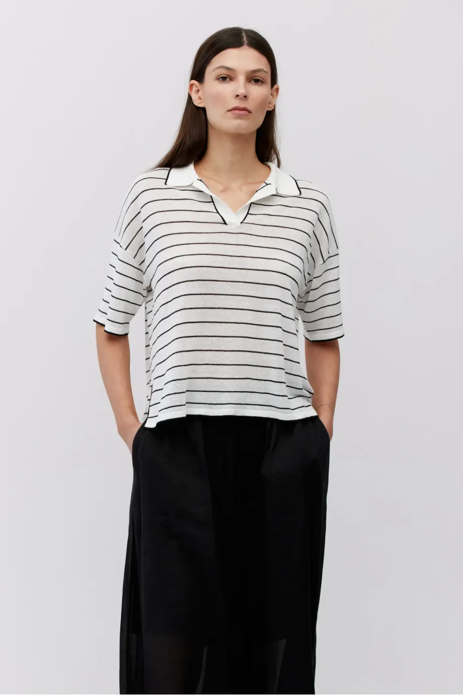 Tricou polo cu dungi Tricou polo cu dungi