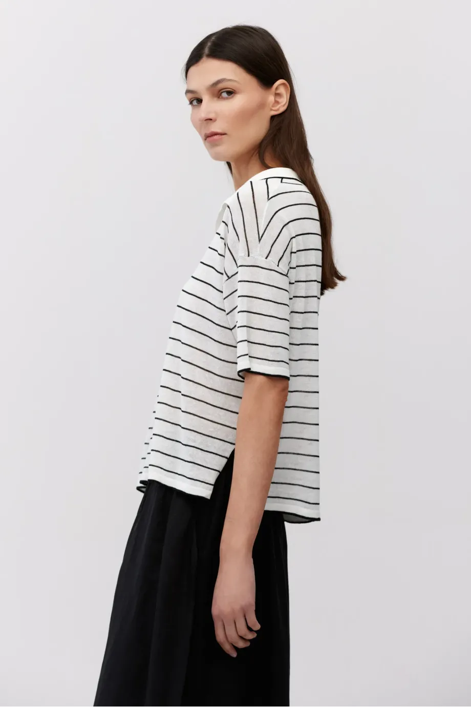 Tricou polo cu dungi Tricou polo cu dungi