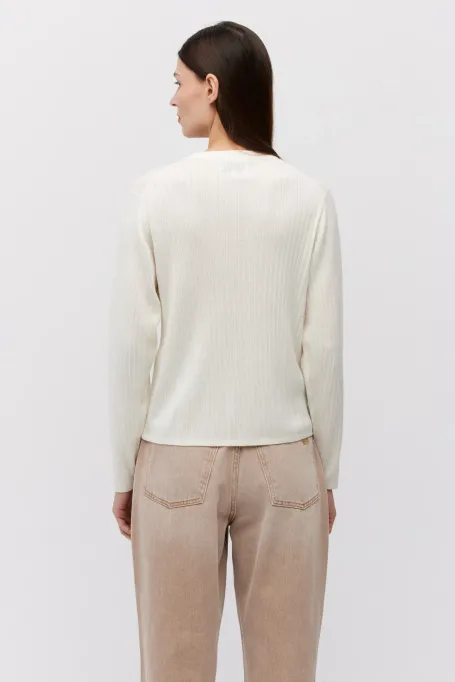 Cardigan cu fermoar din cașmir