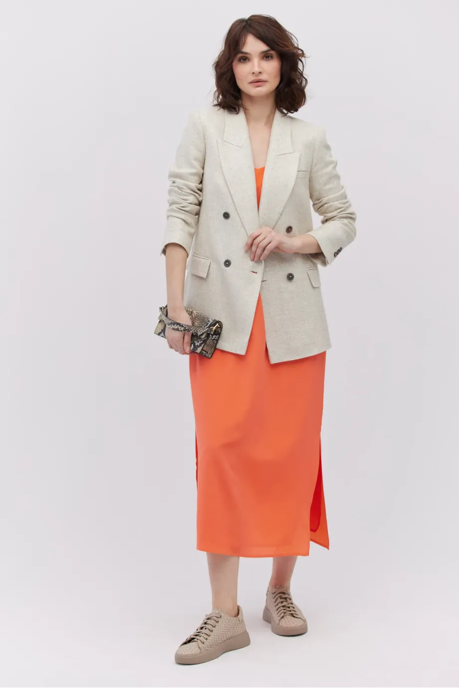 Rochie midi din mătase Rochie midi din mătase