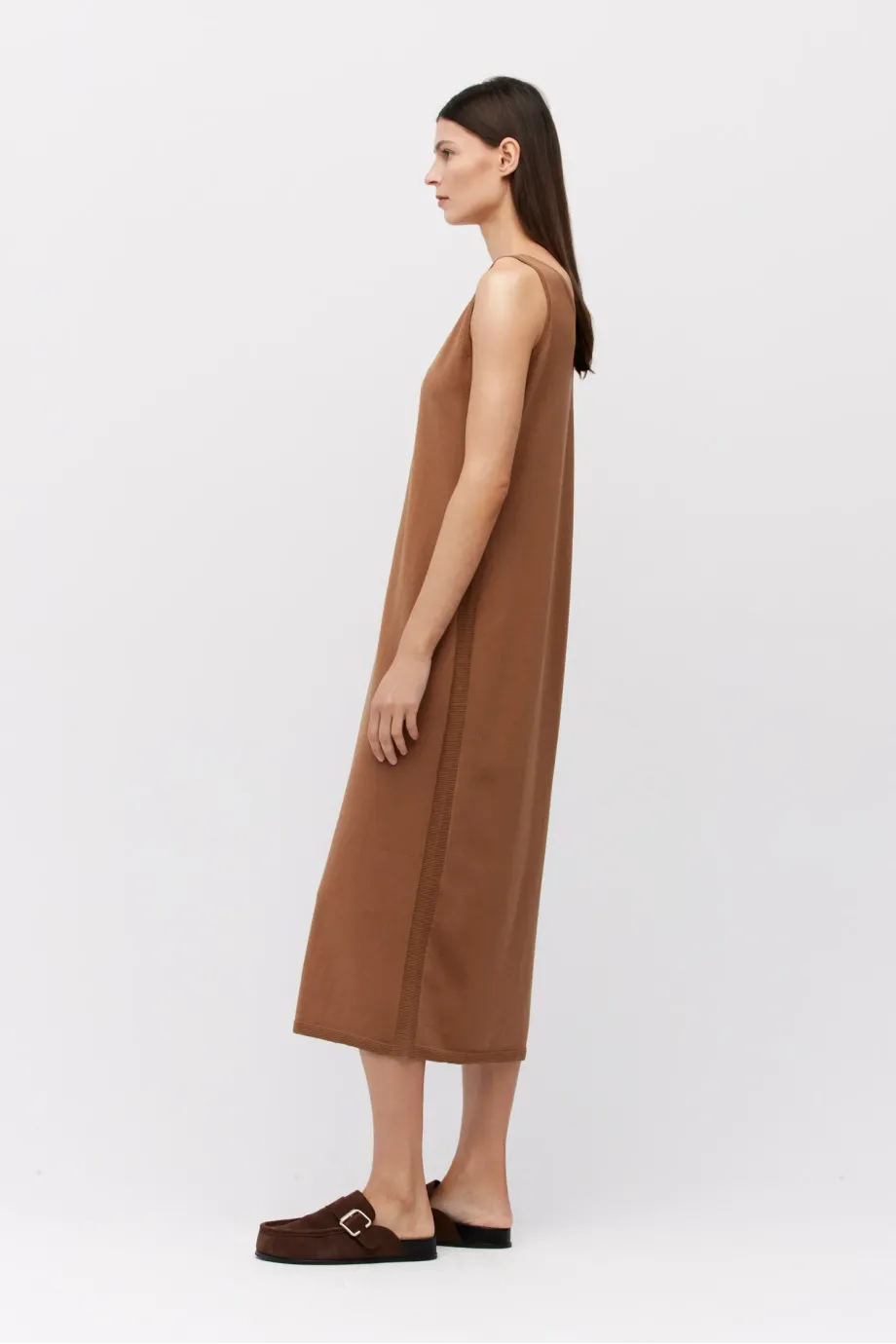 Rochie de mătase maro Rochie de mătase maro