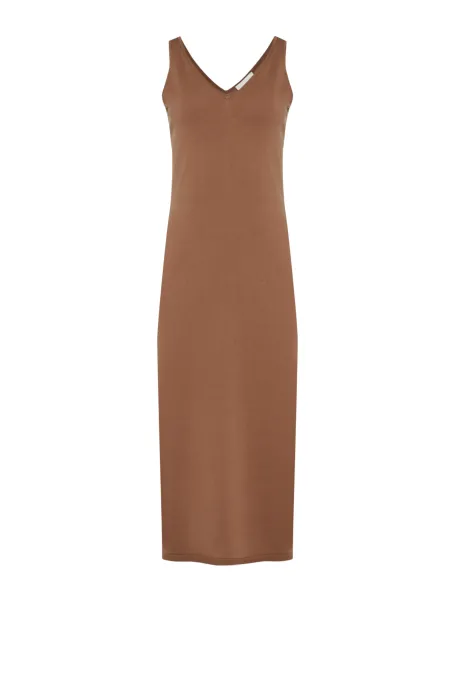 Rochie de mătase maro Rochie de mătase maro