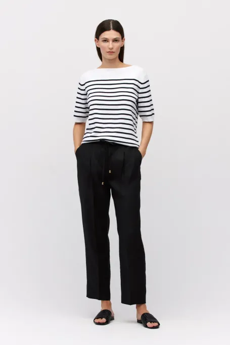 Bluză de mătase cu dungi