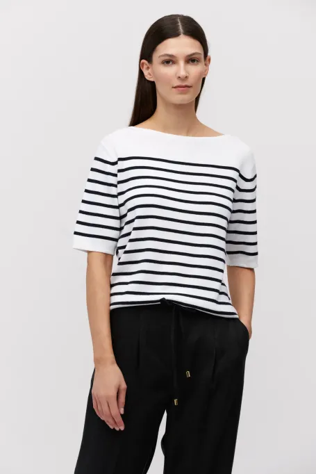 Bluză de mătase cu dungi