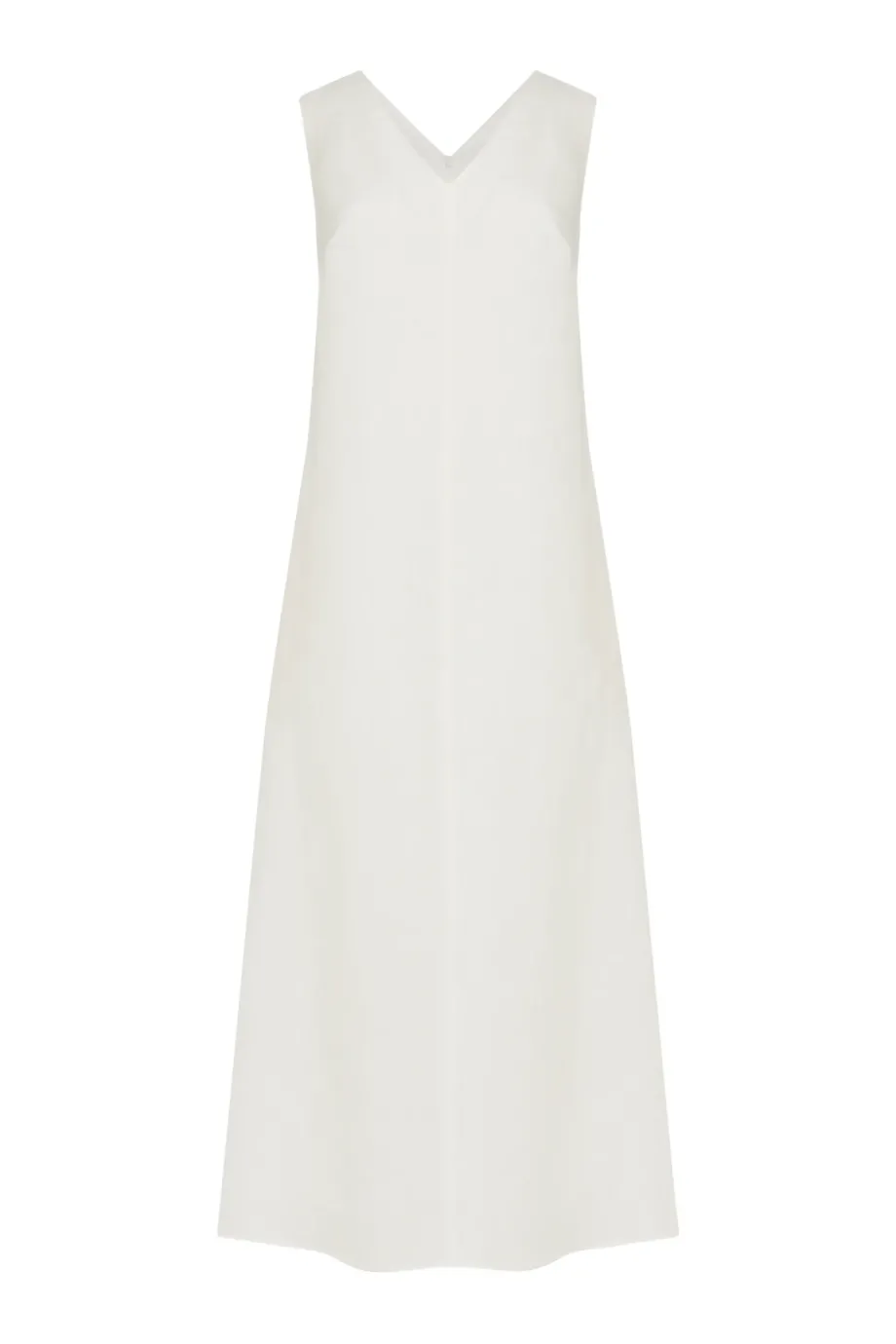 Rochie lunga din in alb Rochie lunga din in alb