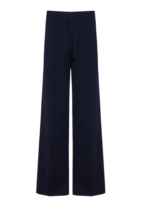Pantaloni largi din lână merinos Pantaloni largi din lână merinos