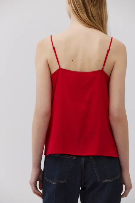 Maieu roșu din mătase