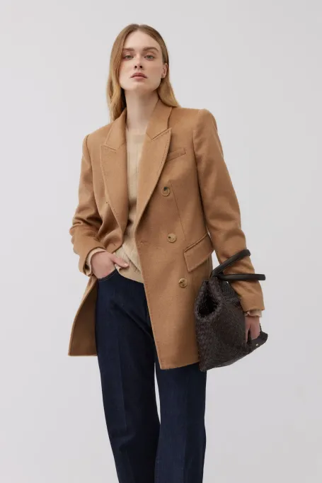 Geaca din lana camel