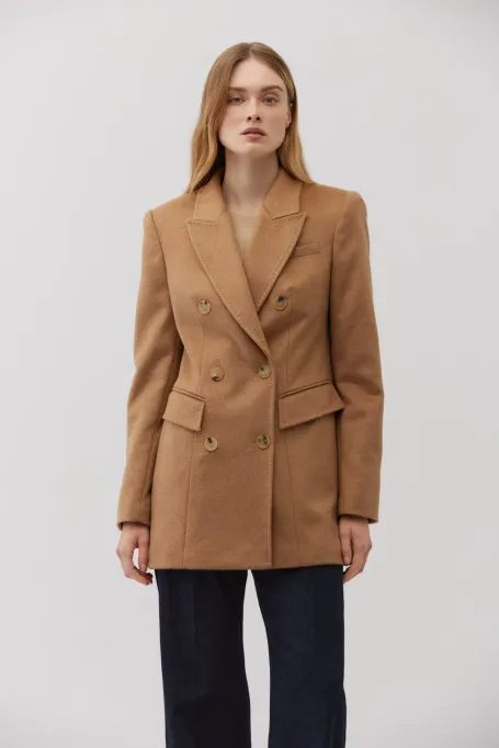 Geaca din lana camel