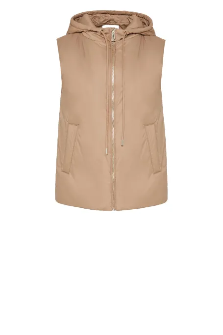 Vestă cu glugă de cămilă