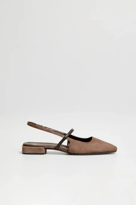 Cizme maro din piele intoarsa