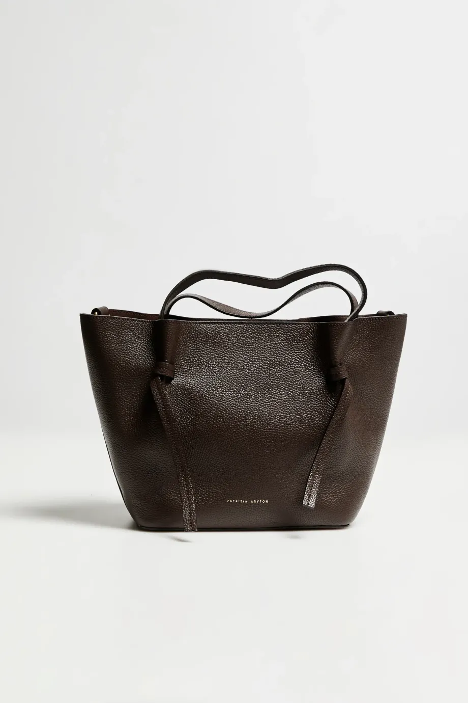 Geantă shopper maro din piele naturală Geantă shopper maro din piele naturală