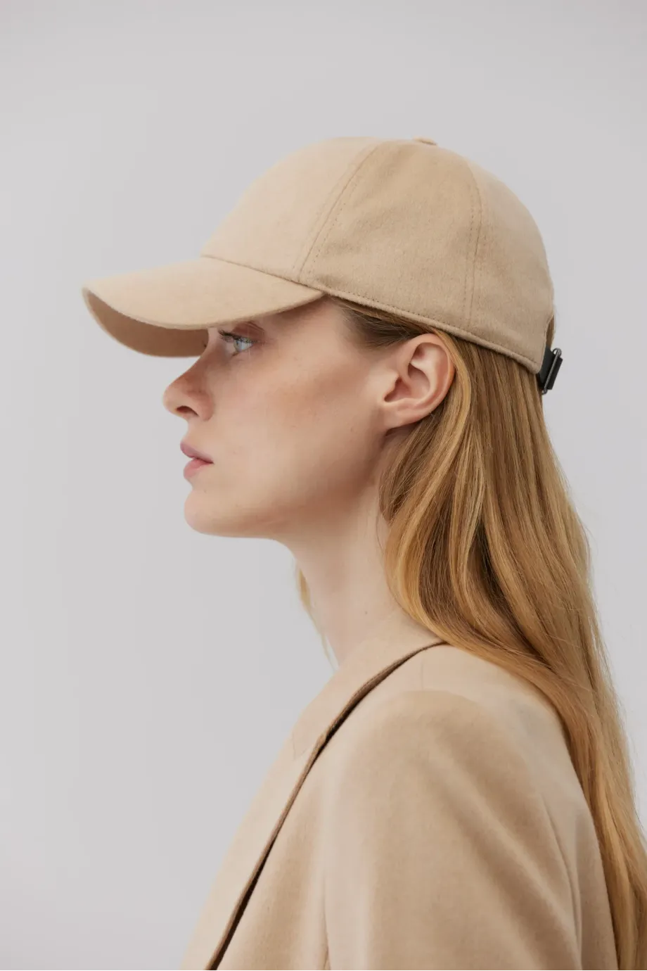 Şapcă de baseball din lână de cămilă bej Şapcă de baseball din lână de cămilă bej