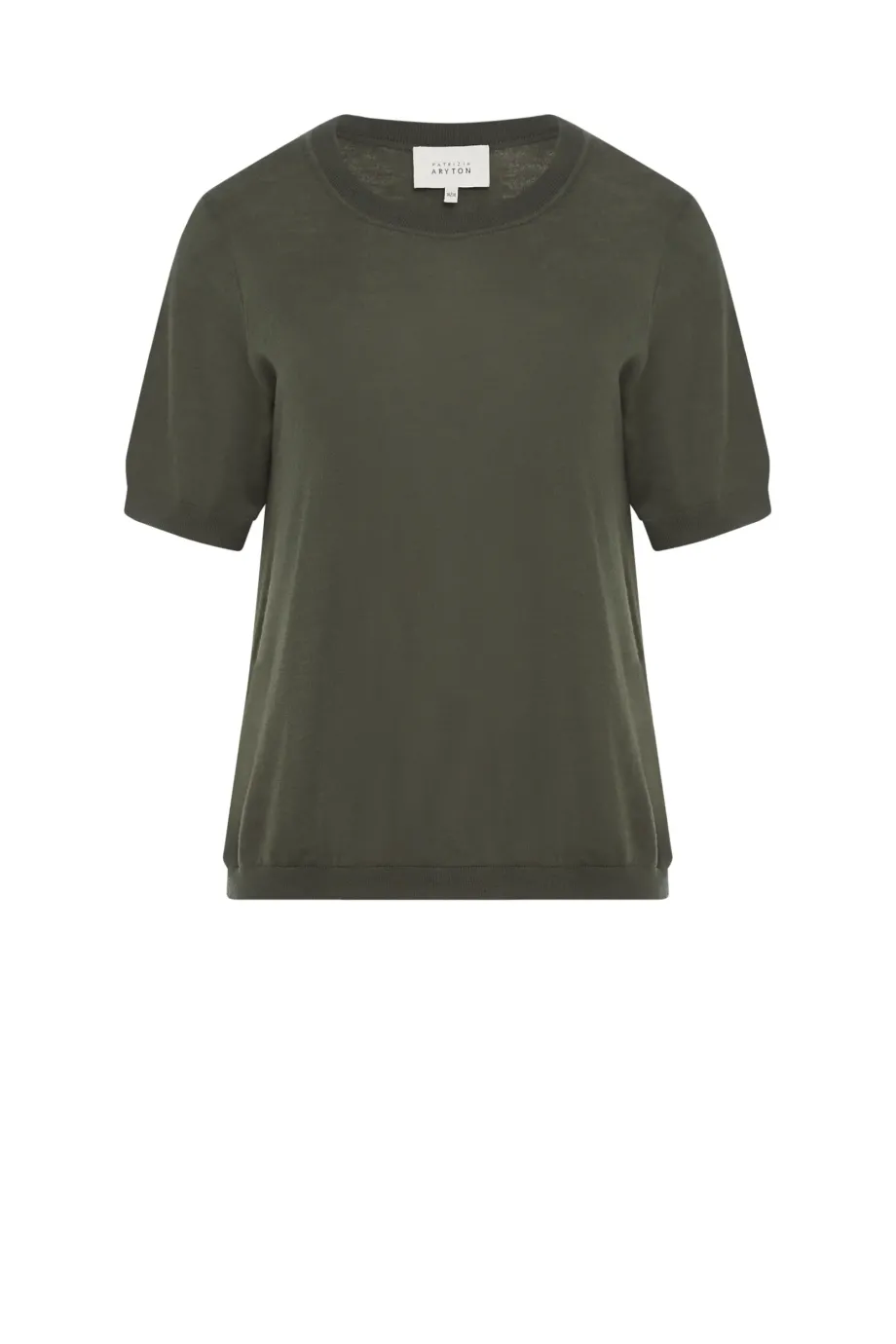 Tricou verde din lana merinos Tricou verde din lana merinos