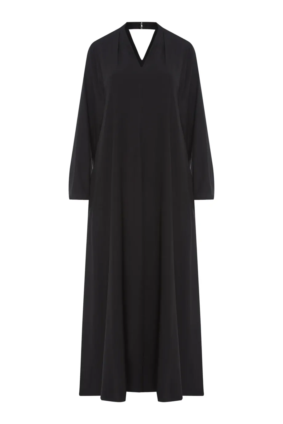 Rochie midi de mătase neagră Rochie midi de mătase neagră
