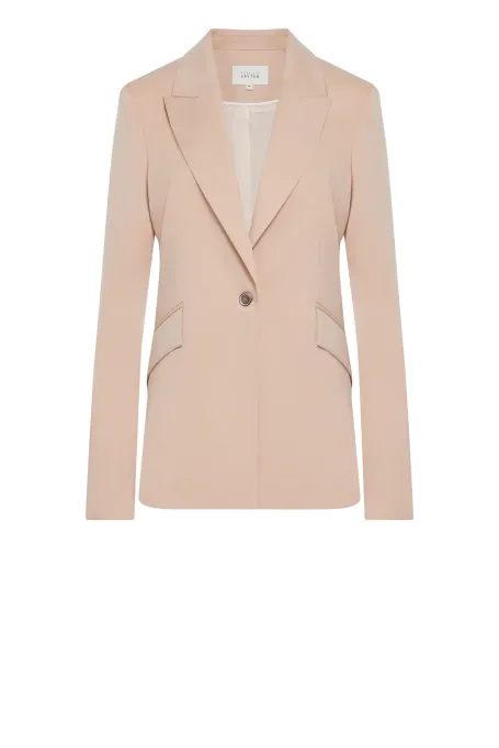 Jacheta roz pudrat din lana virgina