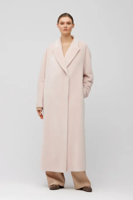 Palton drept la două piept din baby suri alpaca