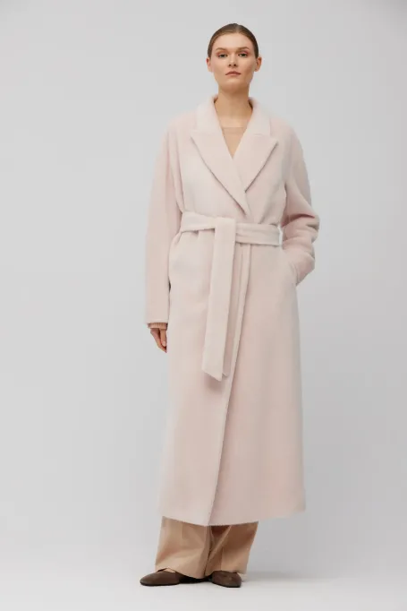 Palton drept la două piept din baby suri alpaca