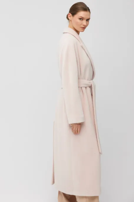 Palton drept la două piept din baby suri alpaca