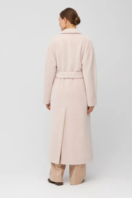 Palton drept la două piept din baby suri alpaca