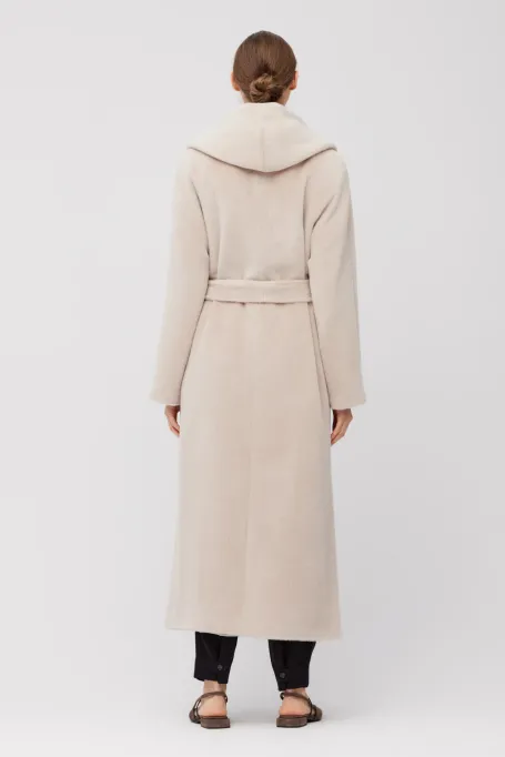 Palton Maxi Baby Suri Alpaca cu glugă