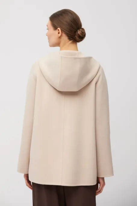 Jachetă dublă din lână și mătase