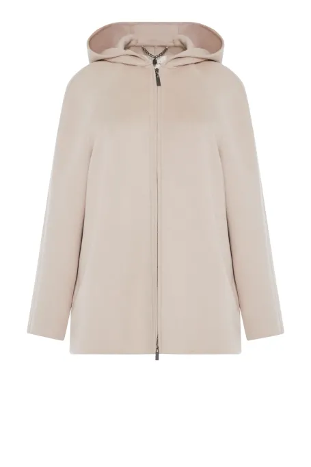 Jachetă dublă din lână și mătase