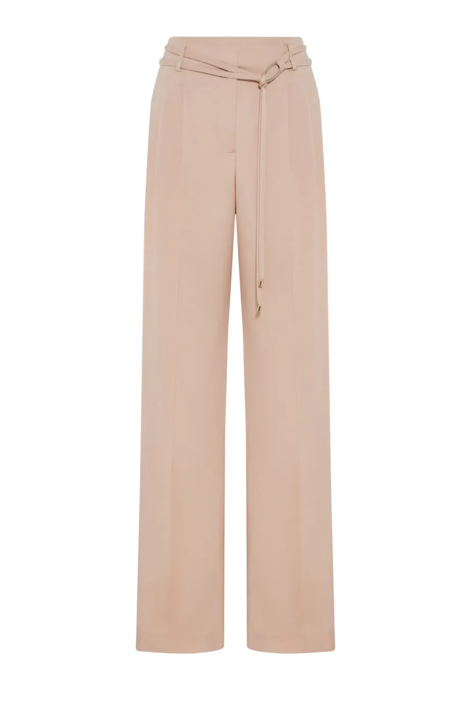 Pantaloni roz pudrat din lana virgina Pantaloni roz pudrat din lana virgina